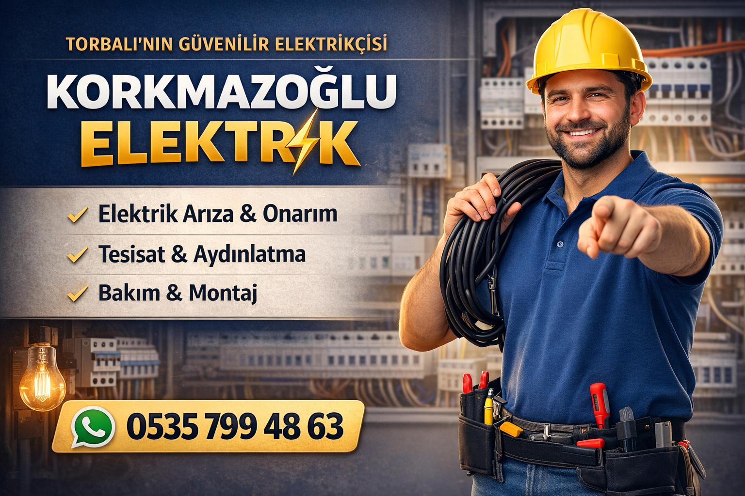 Torbalı Elektrikçi Arayanlara Güvenilir Çözüm: Korkmazoğlu Elektrik